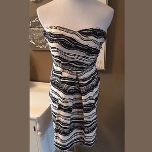 The Limited Striped Strapless Dress Formal